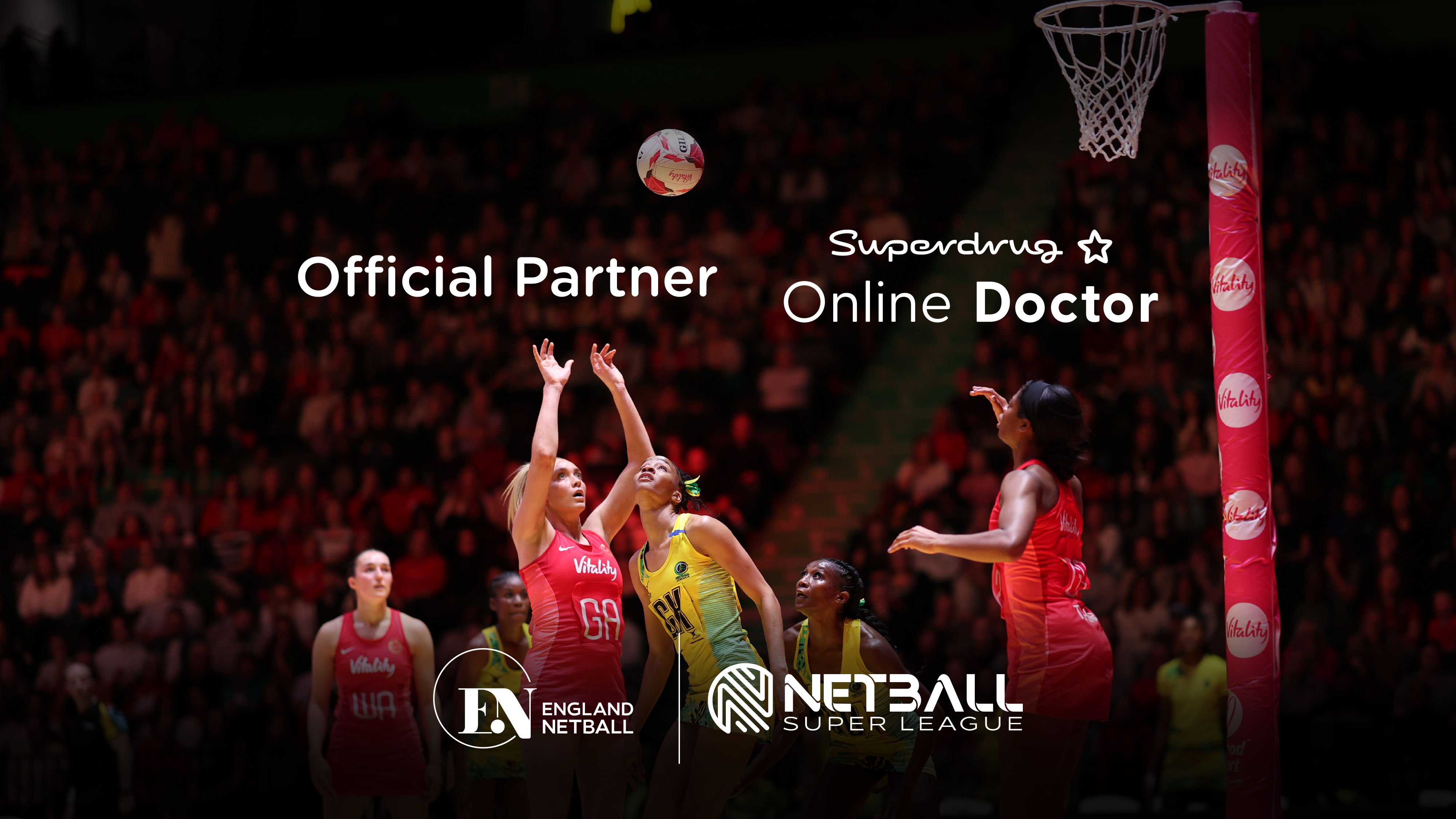 England Netball and the Netball Super League announce major partnership with Superdrug Online Doctor